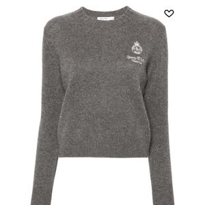 Brand new with tags gray cashmere Sporty and Rich crewneck